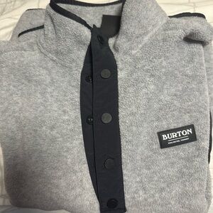 Burton Gray Fleece Sweater XS
